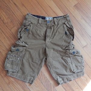 American Eagle Dark Tan Cargo Shorts Sz 28
